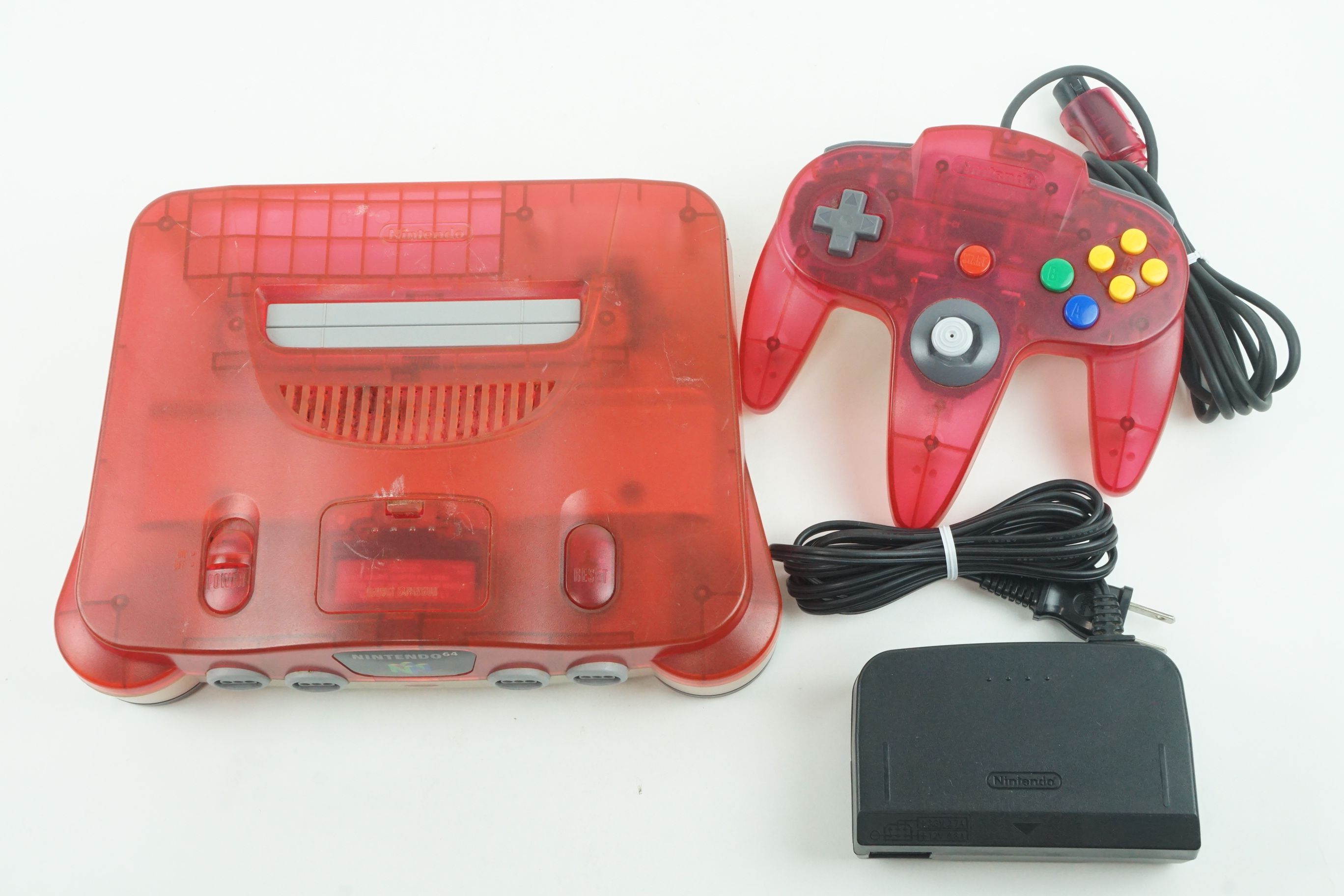 Nintendo 64 Clear Red Console N64 From Japan 4902370504491 | EBay