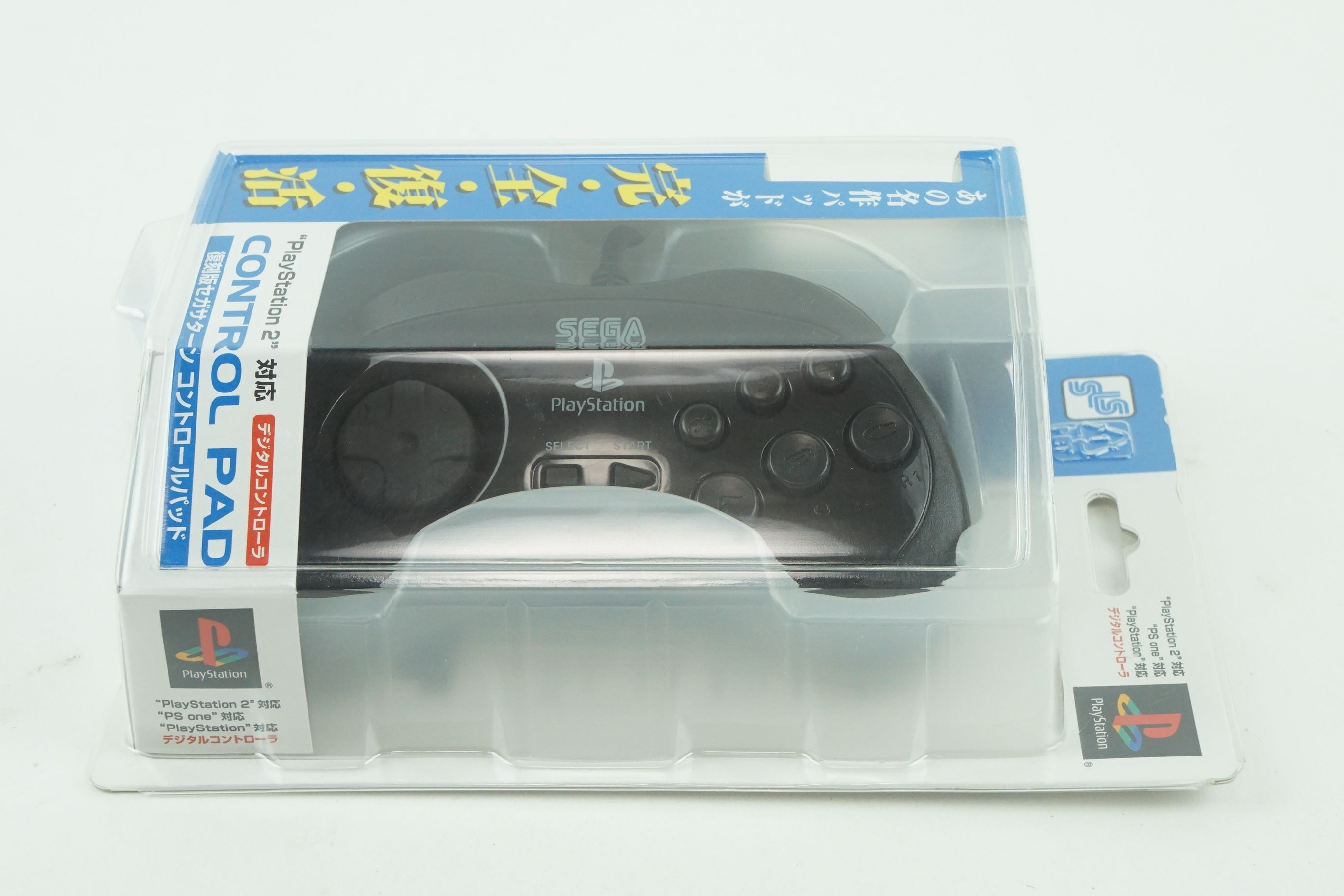 Sega Sony Playstation 2 Saturn Controller Pad Black Ps2 Box From Japan Ebay